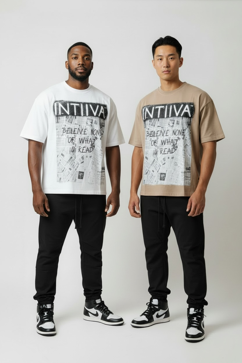 INTIIVA BELEIVE NOTHING TEE SAND
