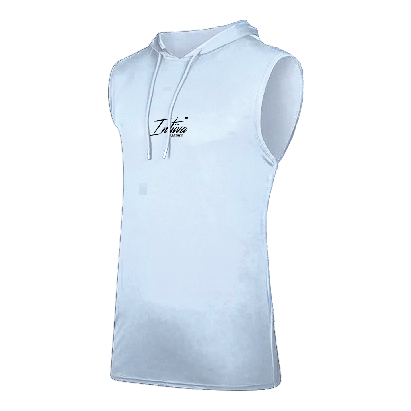 INTIIVA MENS HOODED SLEEVELESS DRIFIT T SHIRT