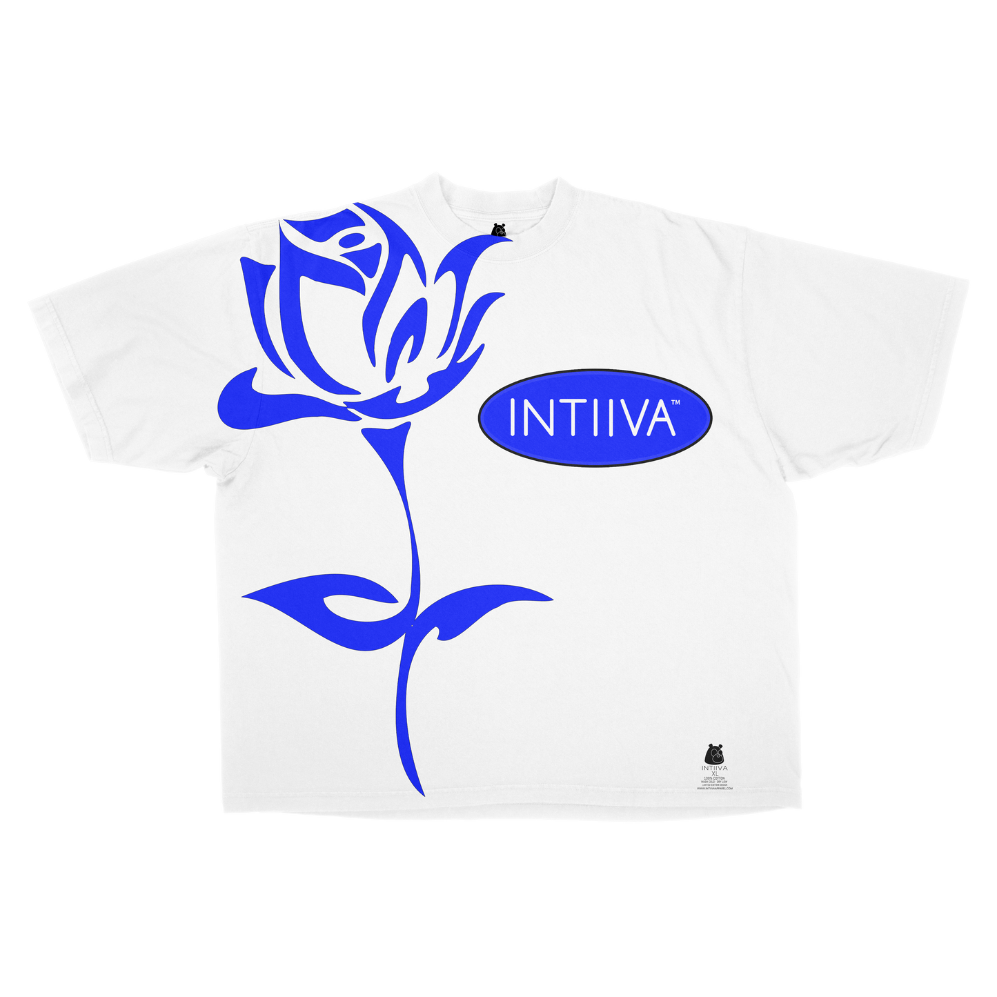 INTIIVA MENS INTIIVA ROSE T SHIRT (WHITE)