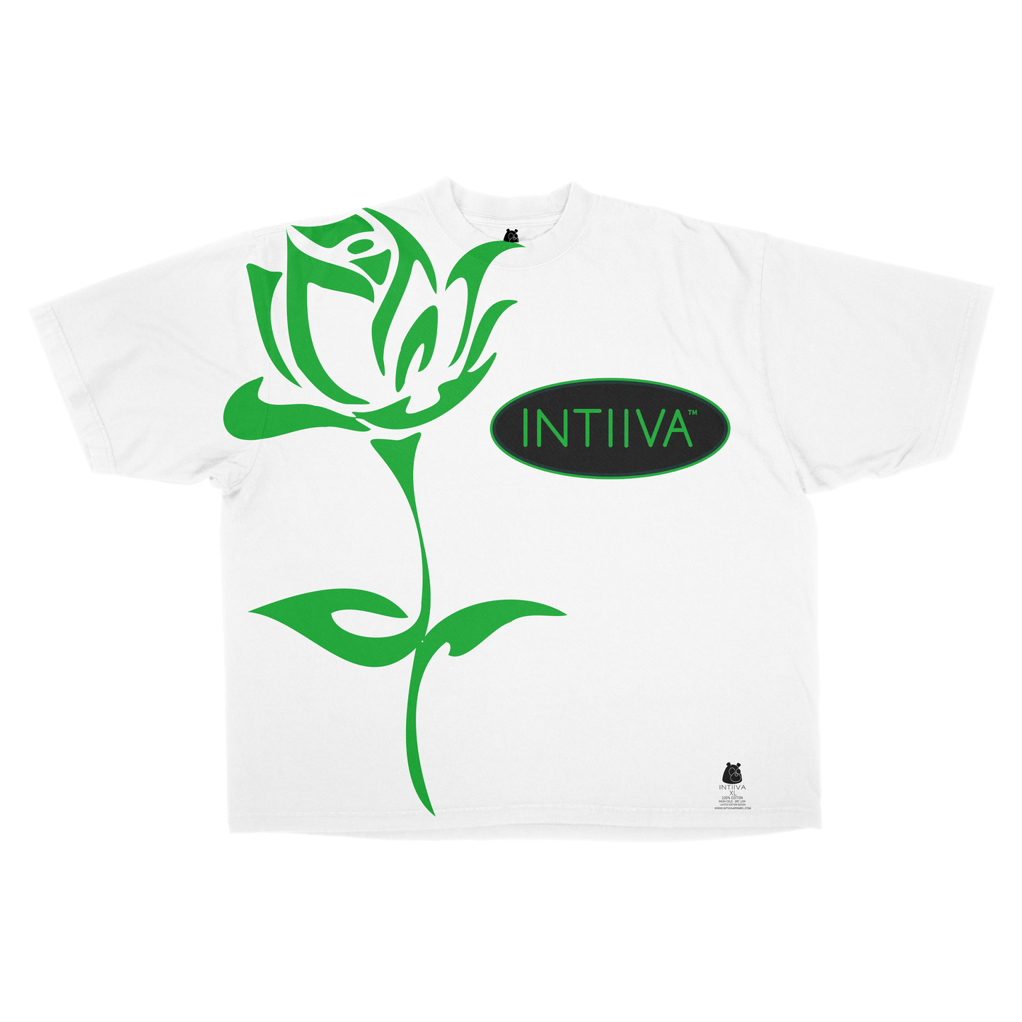 INTIIVA MENS INTIIVA ROSE T SHIRT (WHITE)