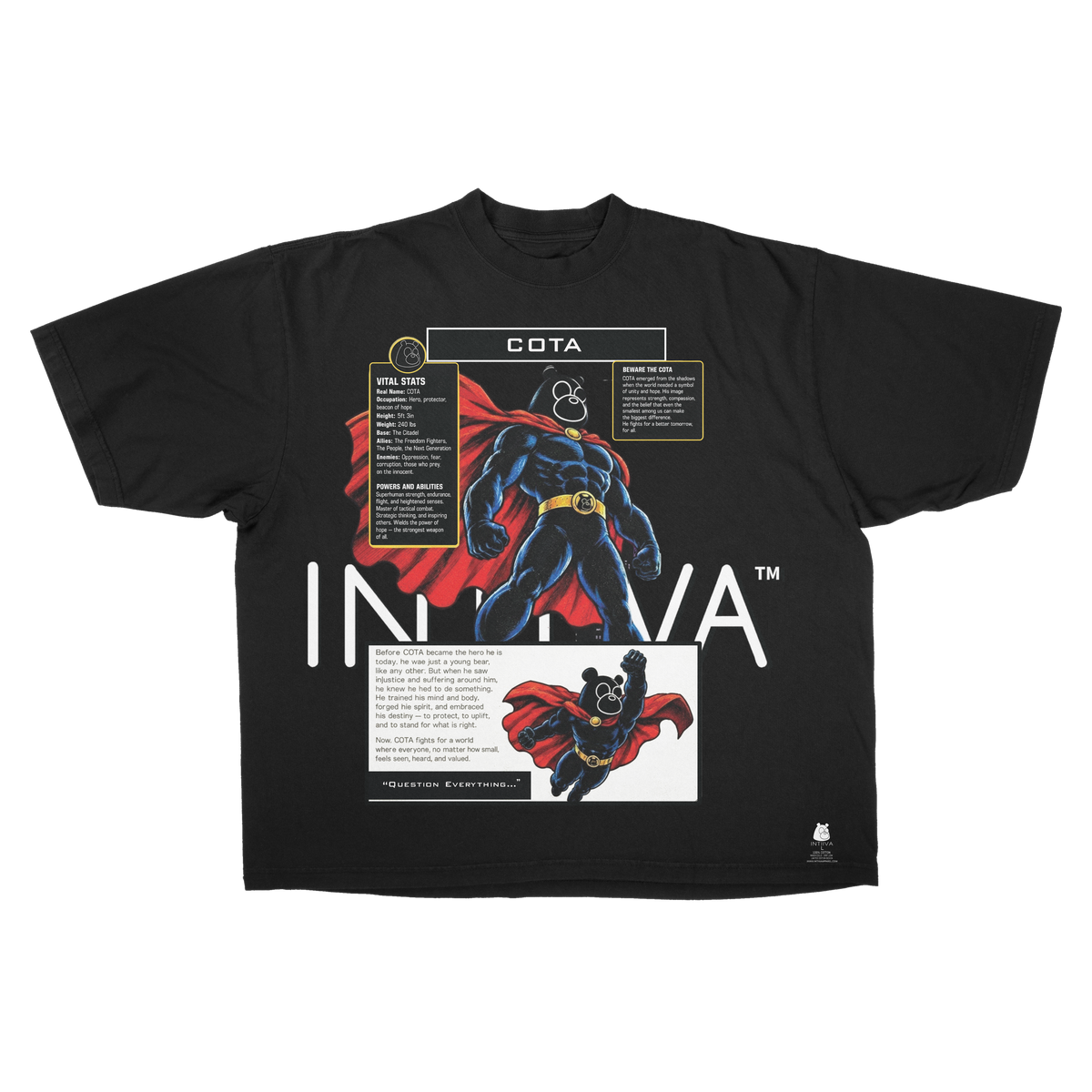 INTIIVA SUPERCOTA TEE (BLACK)