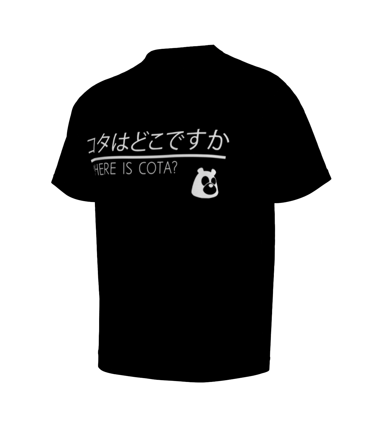 INTIIVA "WHERE IS COTA" T-Shirt BLACC