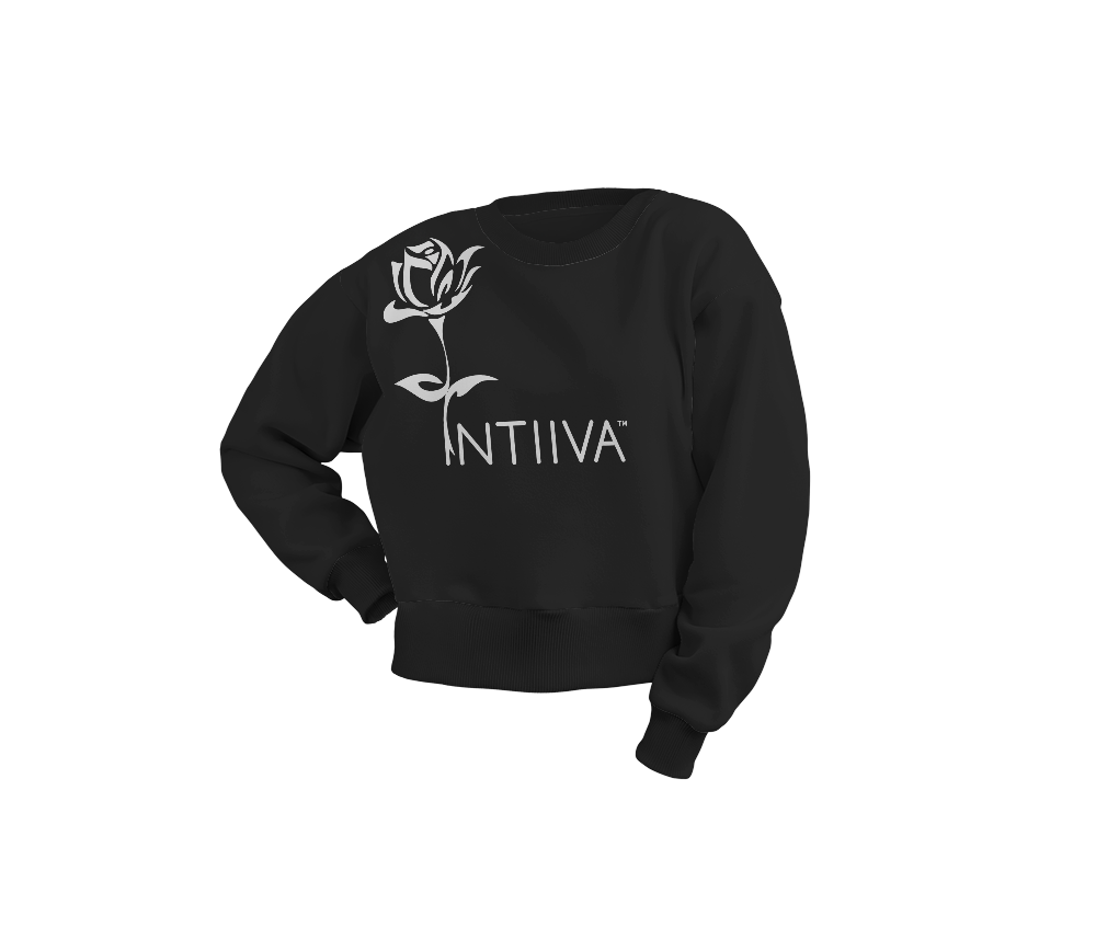 INTIIVA WOMENS CROPPED CREW NECK
