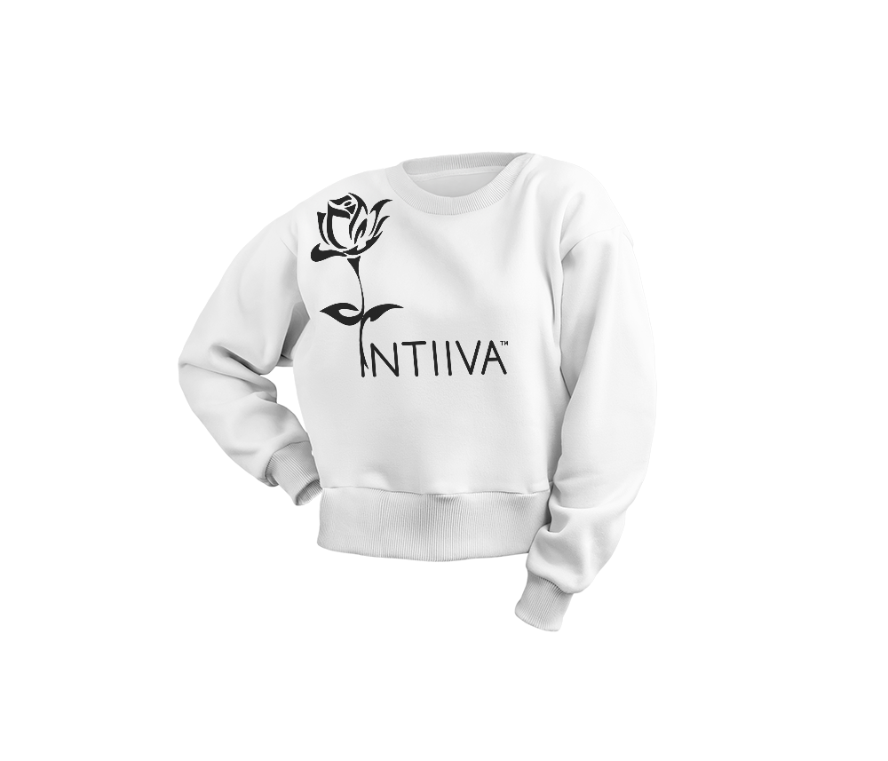 INTIIVA WOMENS CROPPED CREW NECK