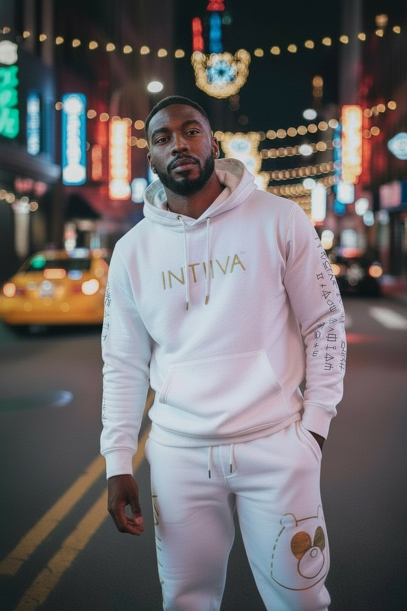 INTIIVA KNOCKOUT OPEN LEG JOGGERS WHITE