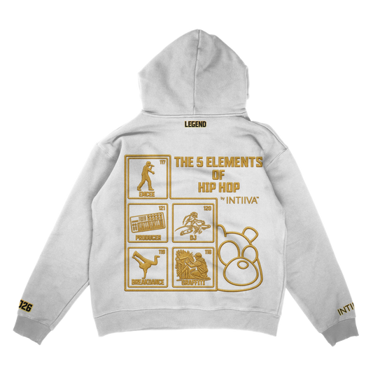 INTIIVA 5 ELEMENTS HOODIE (WHITE)