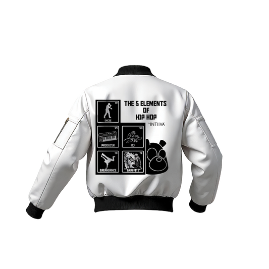 INTIIVA 5 ELEMENTS BOMBER JACKET (WHITE)