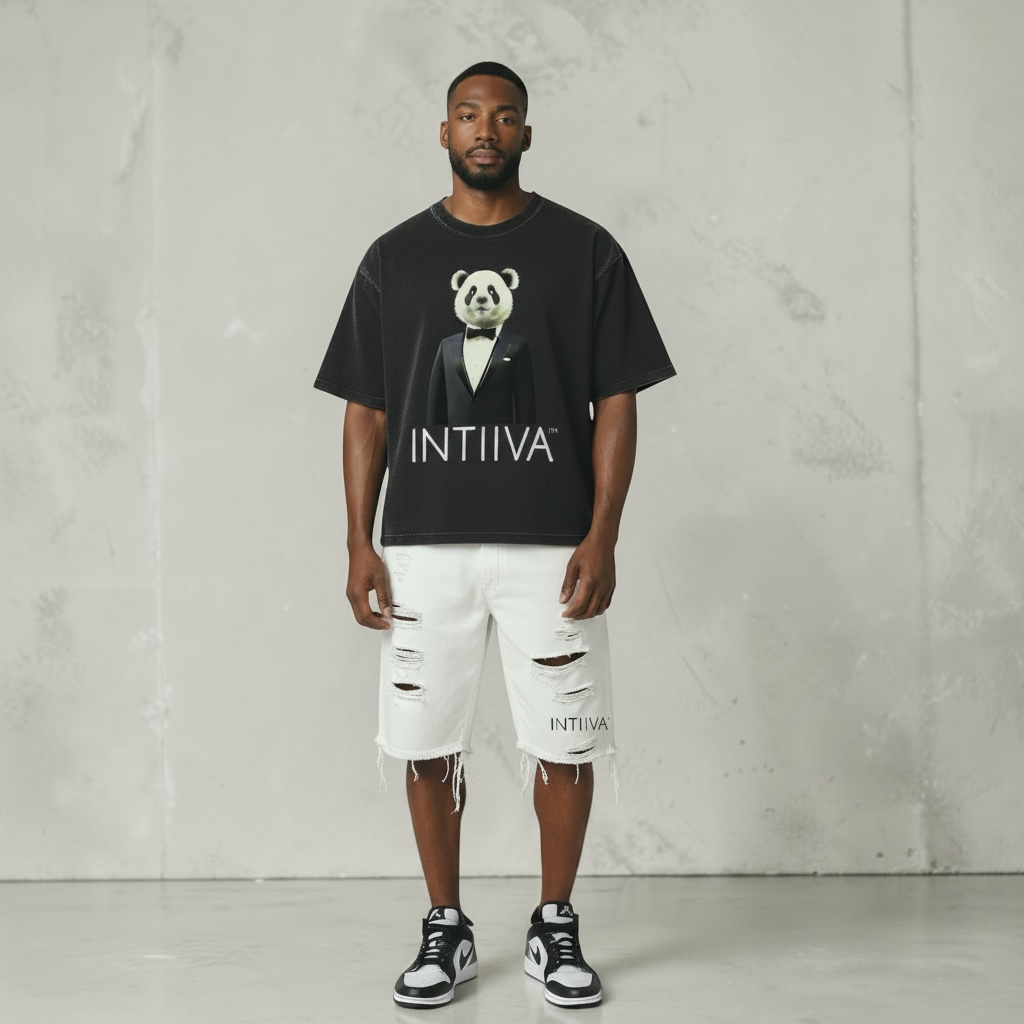 INTIIVA SOPHISTICATED PANDA TEE