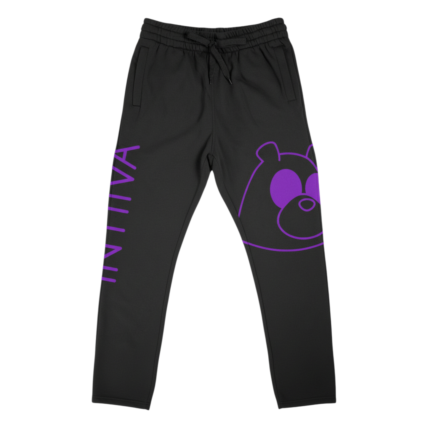 INTIIVA KNOCKOUT OPEN LEG JOGGERS BLACK