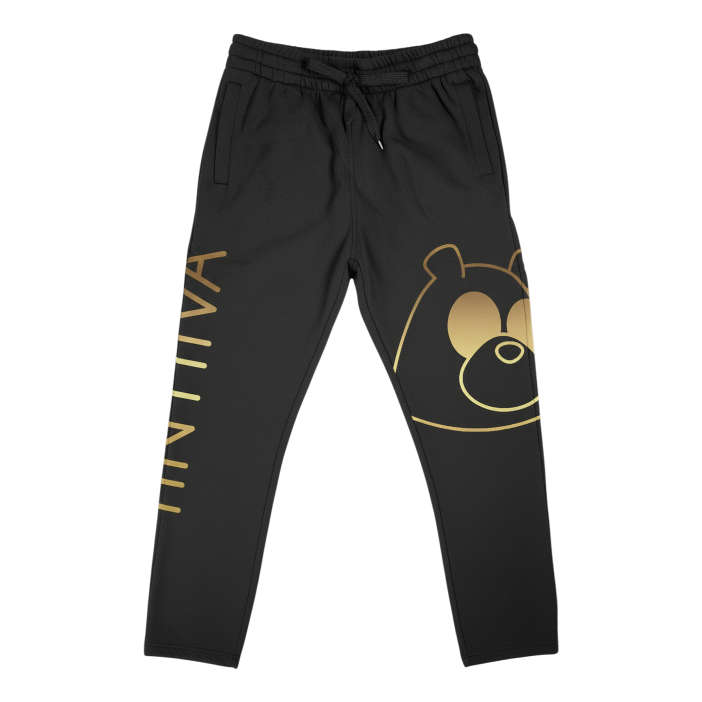 INTIIVA KNOCKOUT OPEN LEG JOGGERS BLACK