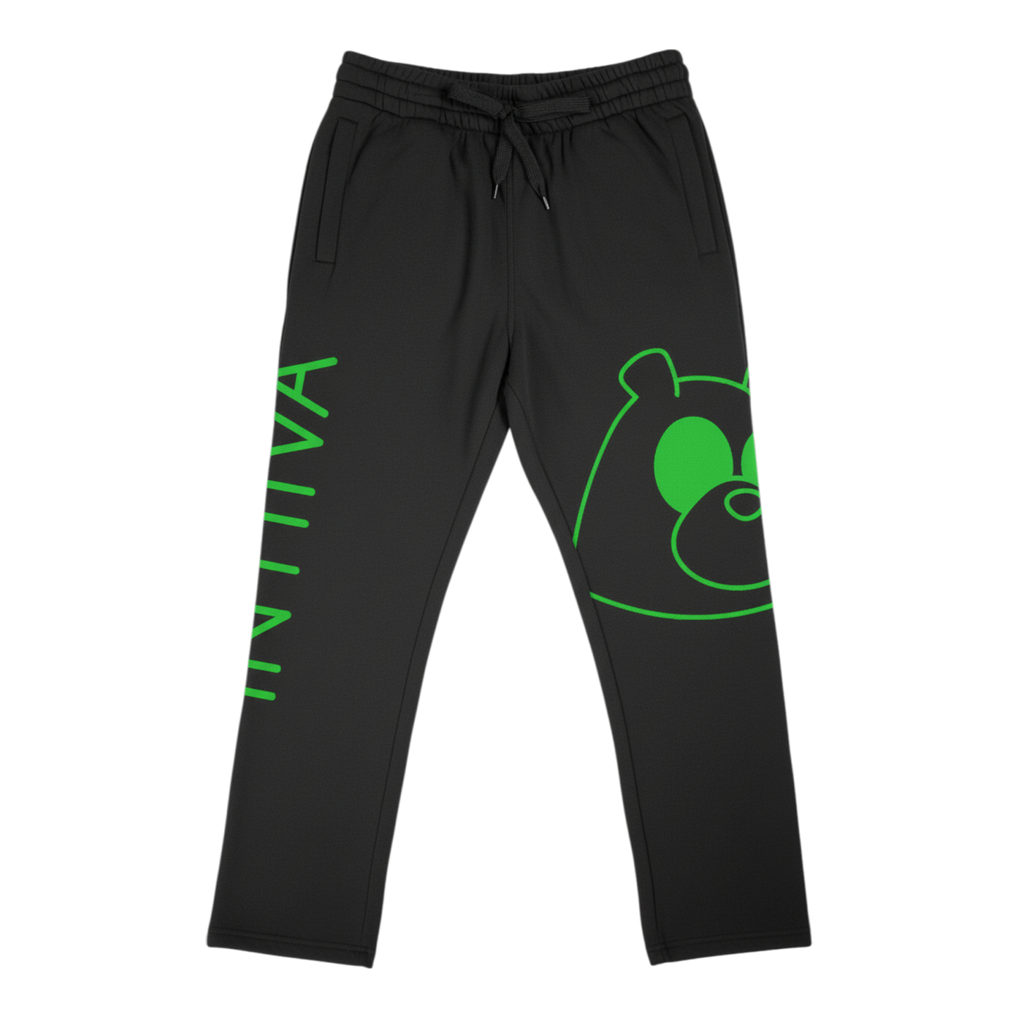 INTIIVA KNOCKOUT OPEN LEG JOGGERS BLACK