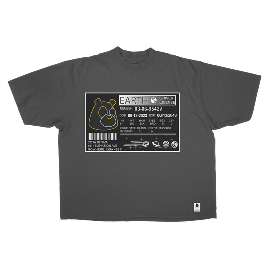 INTIIVA OVERSIZED DISTRESSED “COTA ID” T SHIRT