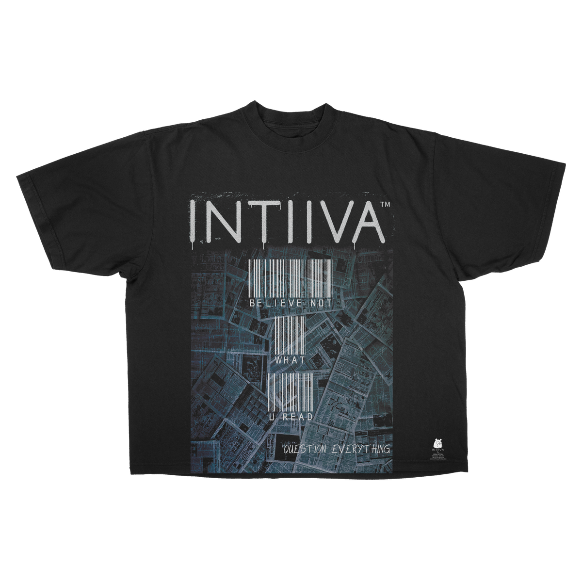 INTIIVA BELEIVE NOTHING TEE (BLACK)