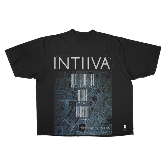 INTIIVA BELEIVE NOTHING TEE (BLACK)