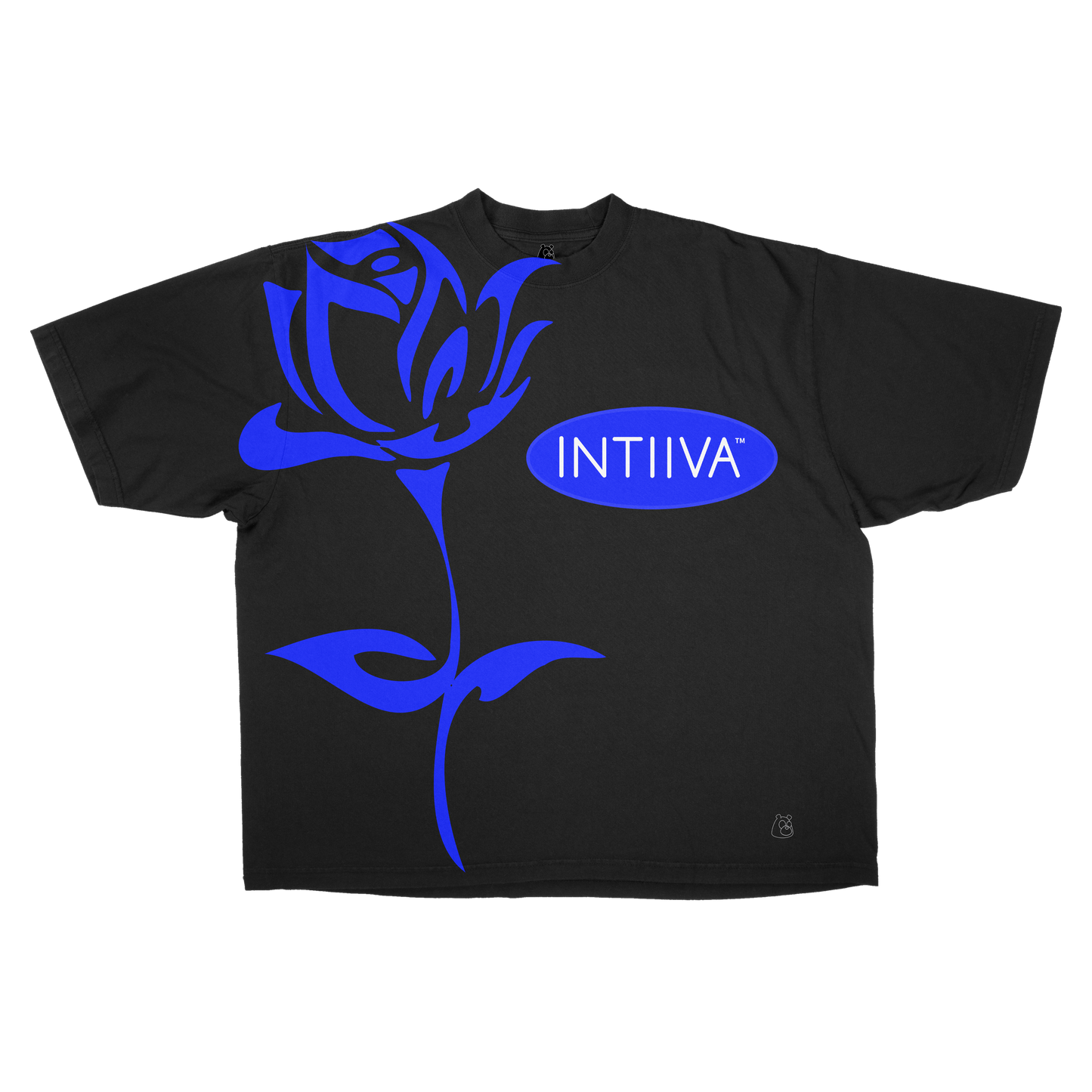 INTIIVA MENS INTIIVA ROSE T SHIRT (BLACK)