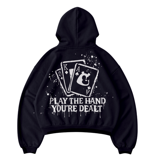 INTIIVA PLAY THE HAND HOODIE (BLACK)