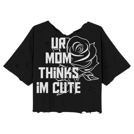 INTIIVA MENS UNFINIISHED "UR MOM" T SHIRT