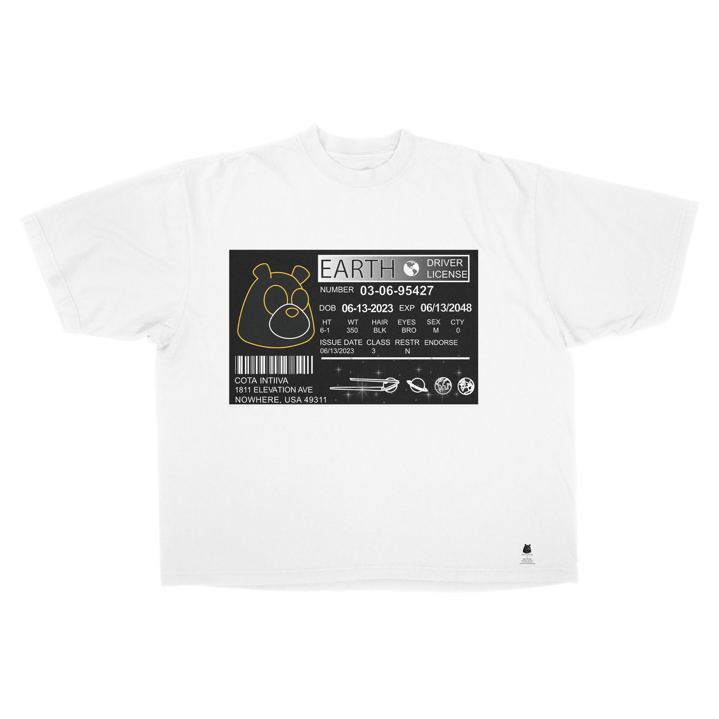 INTIIVA COTA ID TEE WHITE (BOXY)