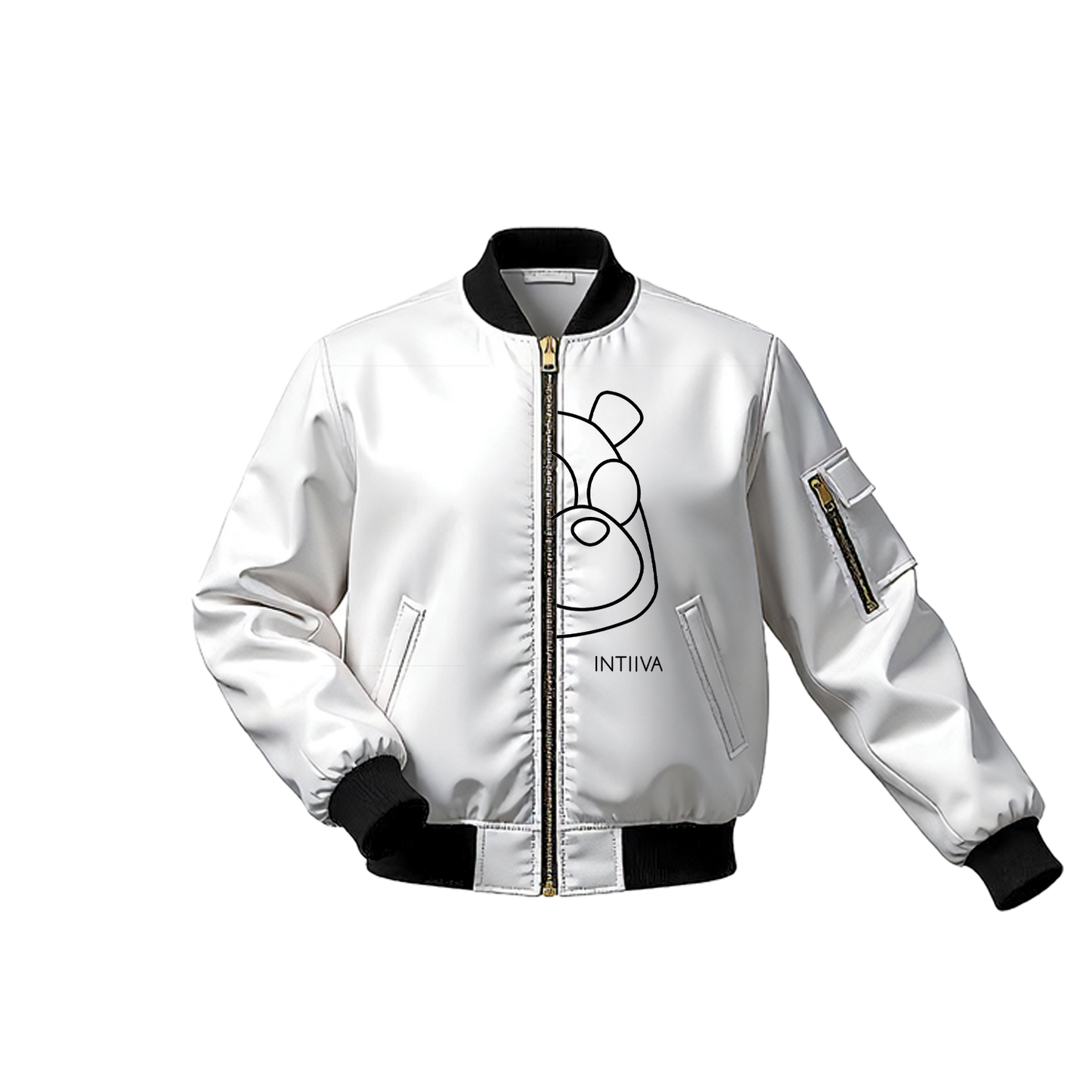 INTIIVA "WHERE IS COTA" BOMBER JACKET (WHITE)