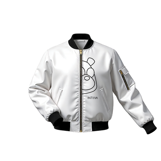 INTIIVA "WHERE IS COTA" BOMBER JACKET (WHITE)